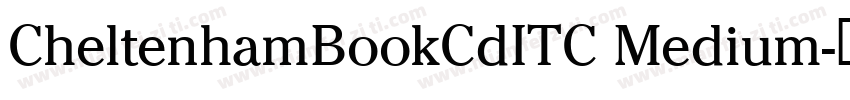 CheltenhamBookCdITC Medium字体转换